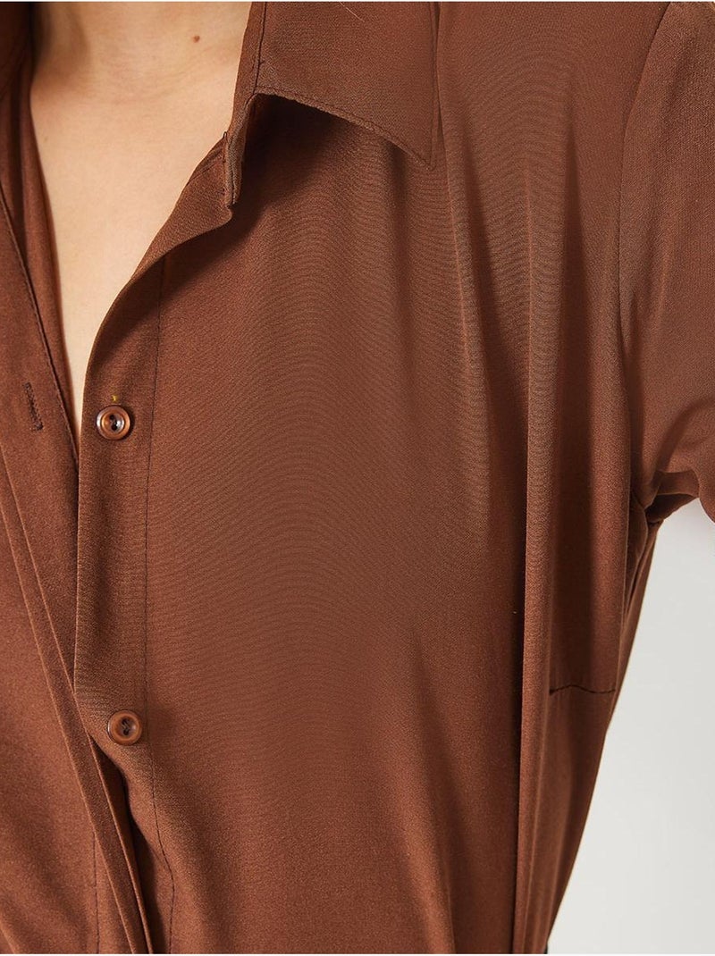 Camicia basic regular fit lucci Marrone cioccolato - Kiabi