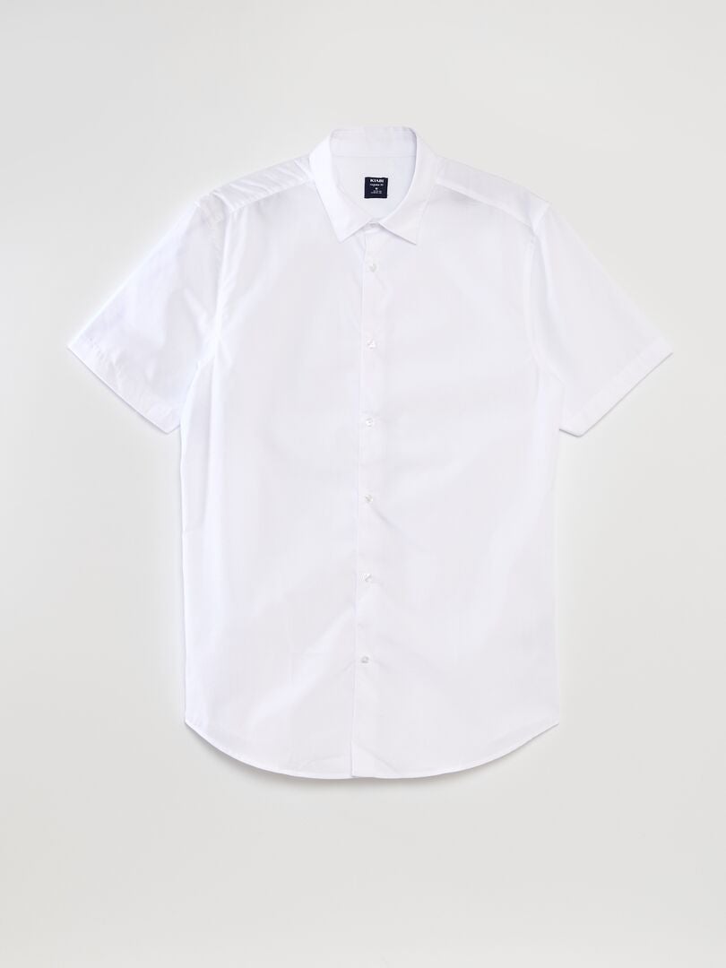Camicia bianca a maniche corte bianco - Kiabi