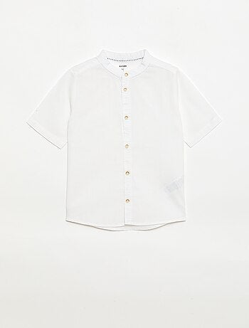 Camicia bianca in cotone