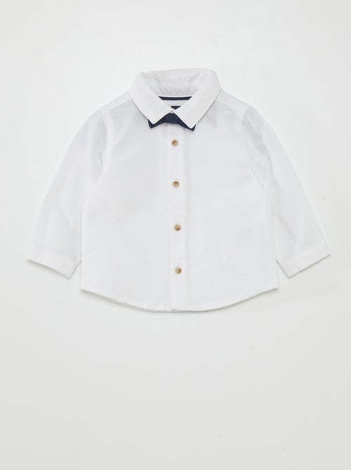 Camicia bianca + papillon - 2 pezzi - Kiabi