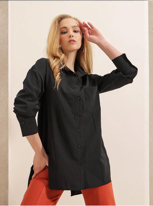 Camicia boyfriend con bottoni posteriori bdart - Kiabi Camicia boyfriend con bottoni posteriori bdart - Kiabi