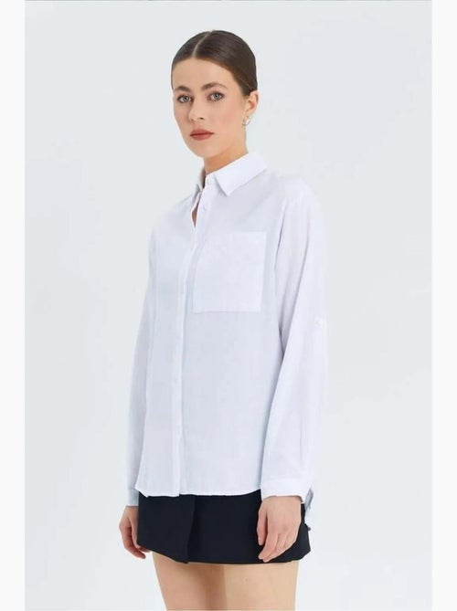 Camicia button-down a maniche lunghe con taschino mixray - Kiabi