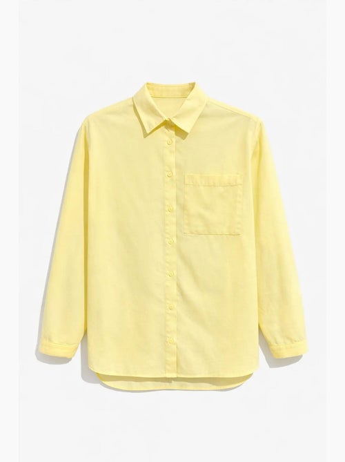 Camicia button-down a maniche lunghe con taschino mixray - Kiabi Camicia button-down a maniche lunghe con taschino mixray - Kiabi