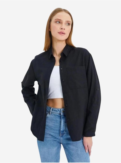 Camicia button-down a maniche lunghe con taschino mixray - Kiabi