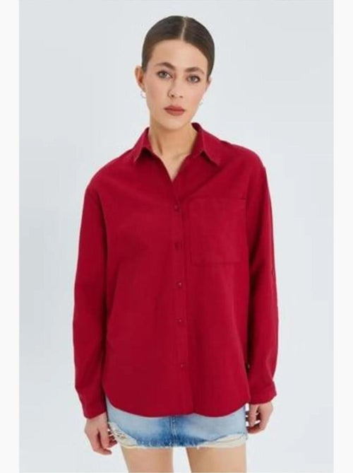 Camicia button-down a maniche lunghe con taschino mixray - Kiabi