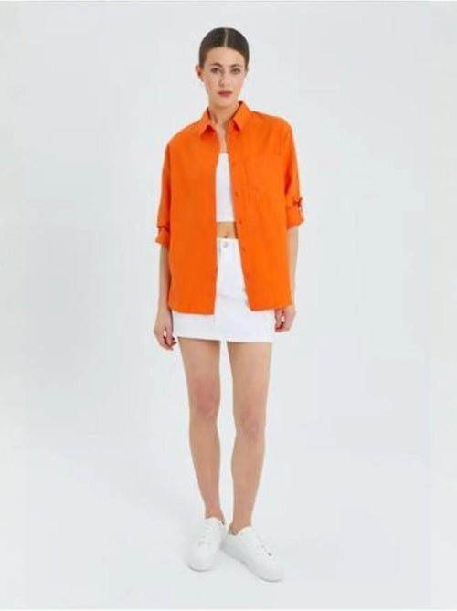 Camicia button-down a maniche lunghe con taschino mixray - Kiabi