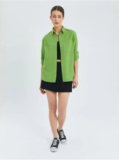Camicia button-down a maniche lunghe con taschino mixray - Kiabi