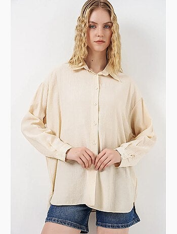 Camicia button-up oversize a maniche lunghe bdart