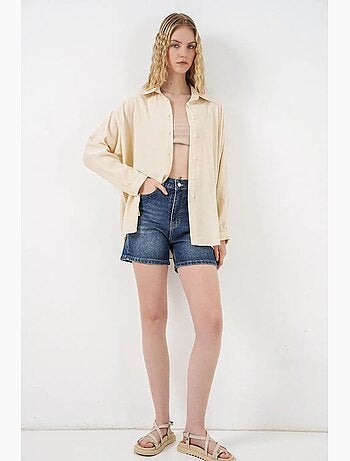 Camicia button-up oversize a maniche lunghe bdart