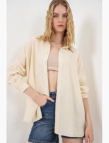 Camicia button-up oversize a maniche lunghe bdart