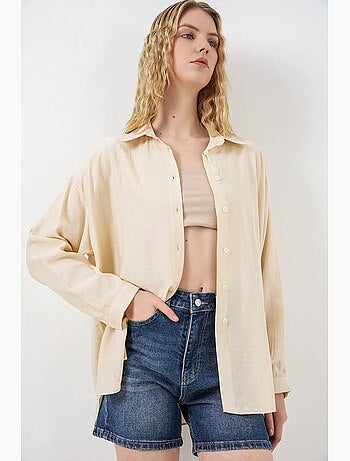 Camicia button-up oversize a maniche lunghe bdart