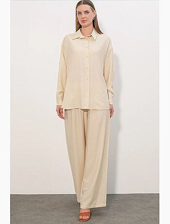 Camicia button-up testurizzata a maniche lunghe bdart