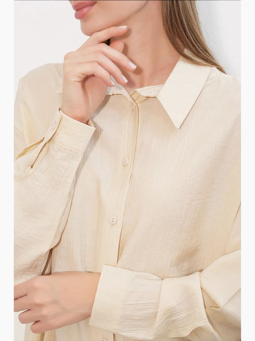 Camicia button-up testurizzata a maniche lunghe bdart - Kiabi Camicia button-up testurizzata a maniche lunghe bdart - Kiabi