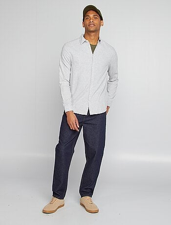 Camicia camicia tinta unita in flanella camicia tinta unita in flanella tinta unita