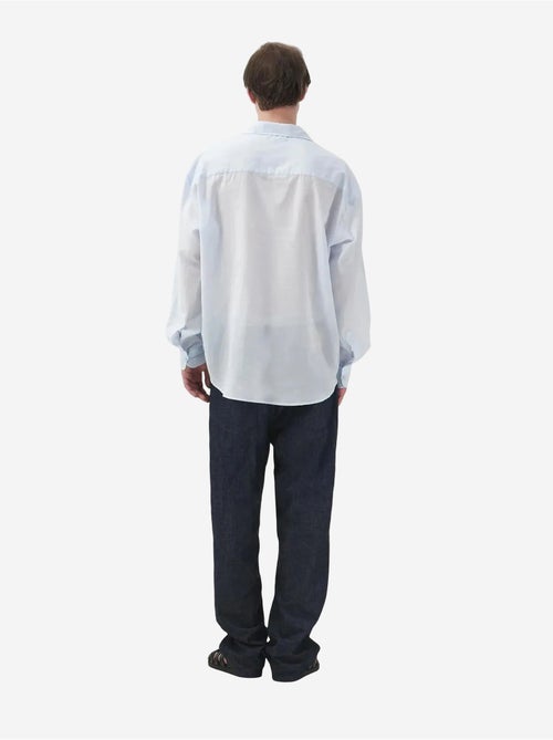 Camicia casual a maniche lunghe dalla vestibilità rilassata con dettaglio annodato giesto - Kiabi Camicia casual a maniche lunghe dalla vestibilità rilassata con dettaglio annodato giesto - Kiabi