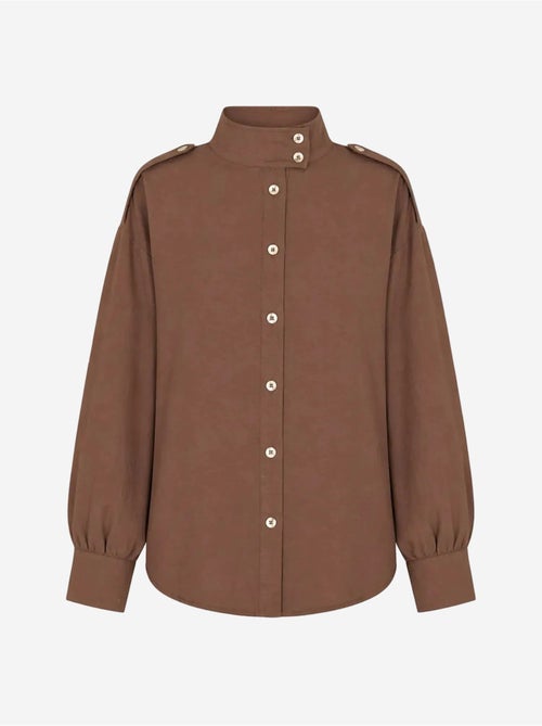 Camicia casual abbottonata con collo alla coreana mixray - Kiabi Camicia casual abbottonata con collo alla coreana mixray - Kiabi