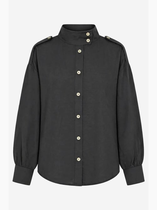 Camicia casual abbottonata con collo alla coreana mixray - Kiabi Camicia casual abbottonata con collo alla coreana mixray - Kiabi