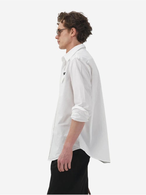Camicia casual in cotone a maniche lunghe con taschino giesto - Kiabi Camicia casual in cotone a maniche lunghe con taschino giesto - Kiabi