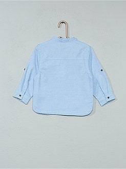 Camicia Chambray collo alla coreana - Kiabi