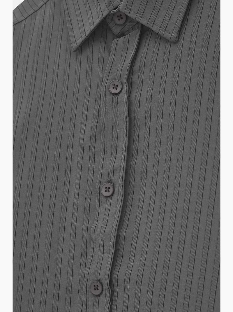 Camicia classica giesto Grigio nero - Kiabi