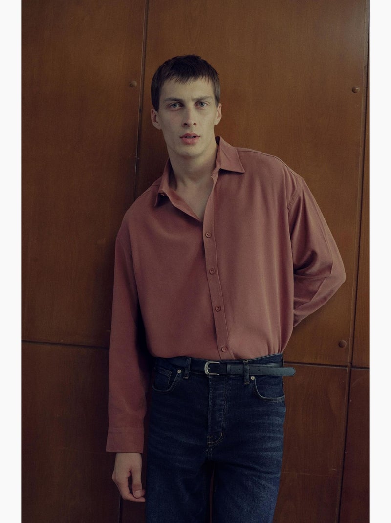Camicia classica giesto Marrone - Kiabi