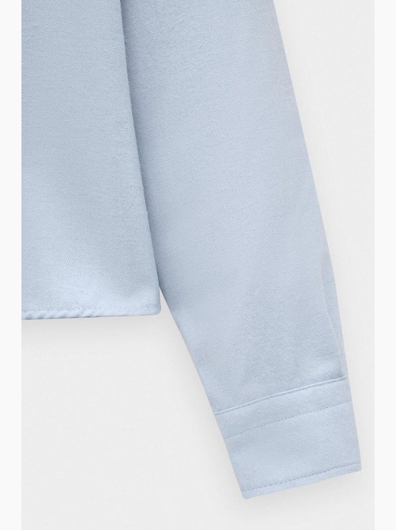 Camicia classica in cotone giesto Blu cielo - Kiabi