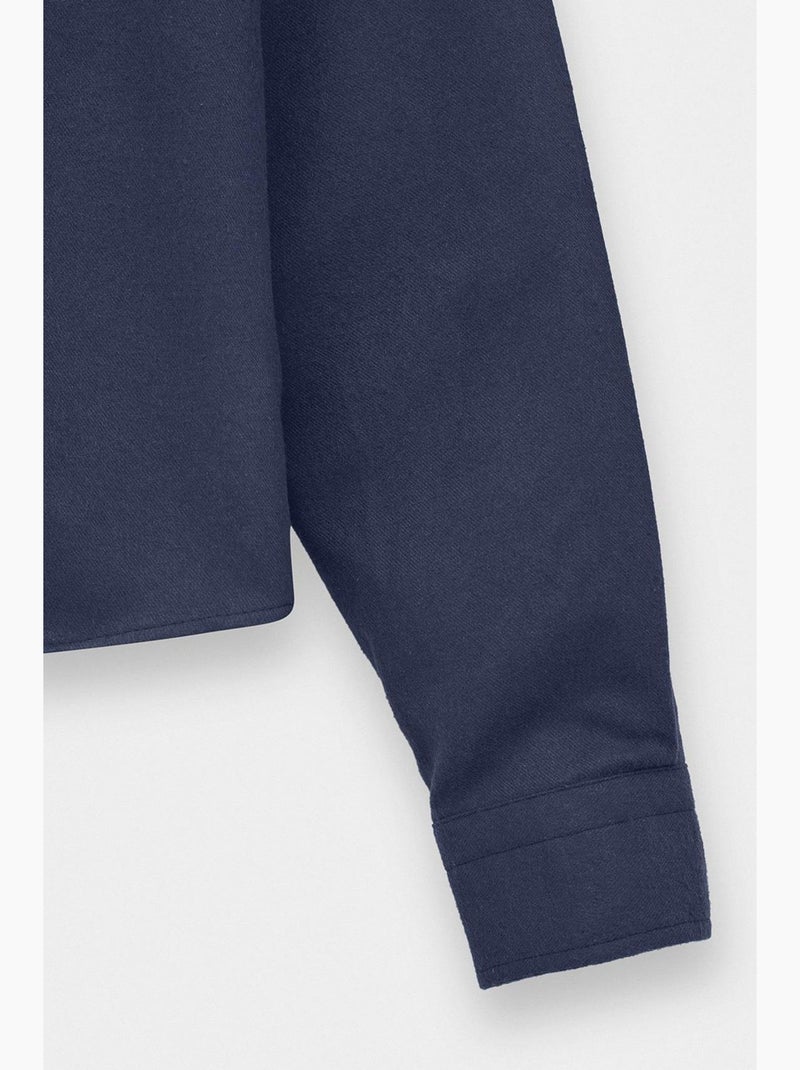 Camicia classica in cotone giesto Blu marino - Kiabi