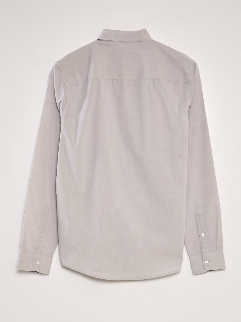 Camicia Collo Francese Tinta Unita Maglia Fango Da Uomo - Foto 7