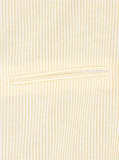 Taglie forti Uomo - Camicia colletto coreana lino e cotone - Kiabi