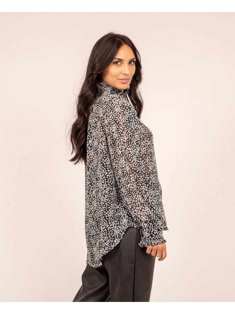 Camicia collo alla coreana ORBELO Blu - Kiabi