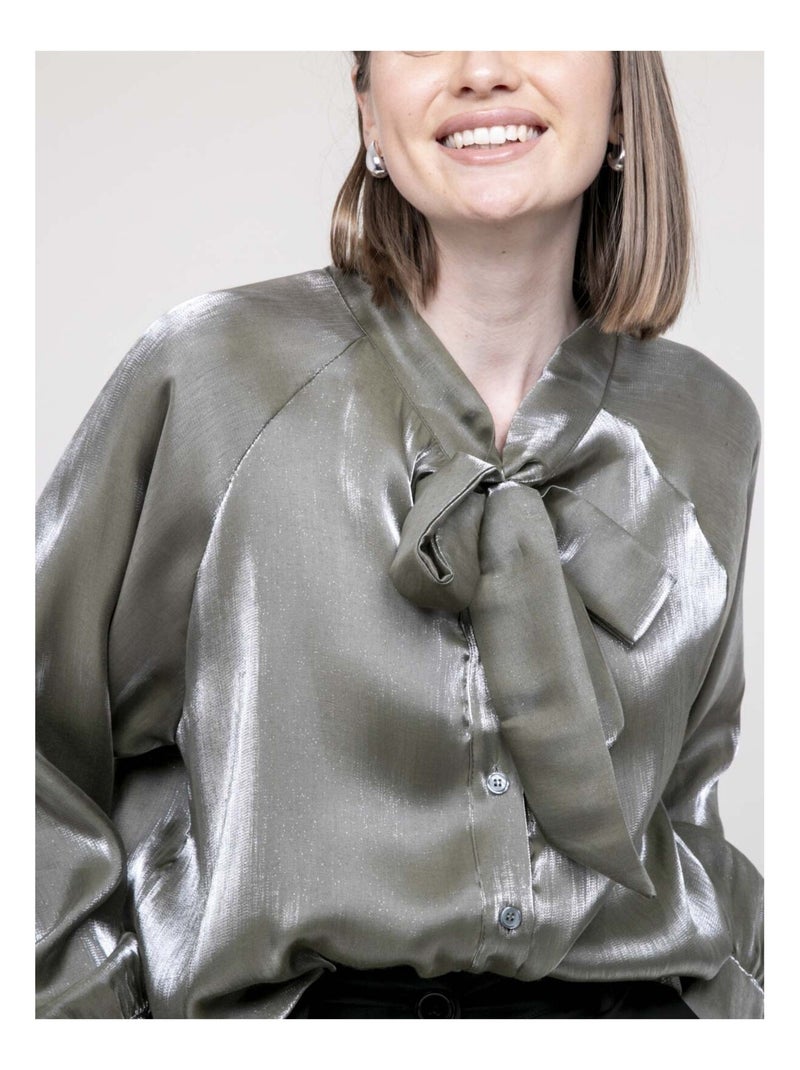Camicia collo lavallière ORNELLA Cachi - Kiabi