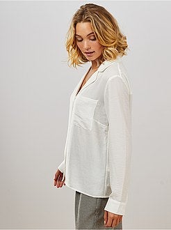 Camicia collo piatto tasca sul petto - Kiabi