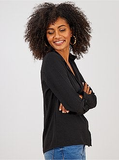 Camicia collo piatto tasca sul petto - Kiabi