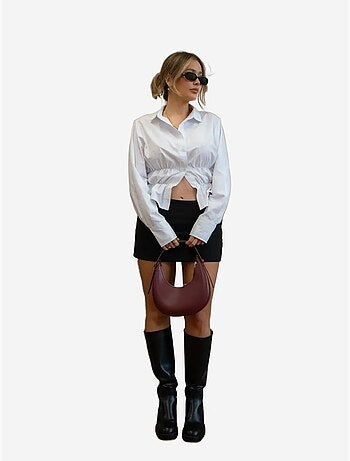 Camicia con bottoni bianchi valletta hiccup