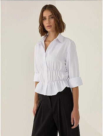 Camicia con bottoni bianchi valletta hiccup