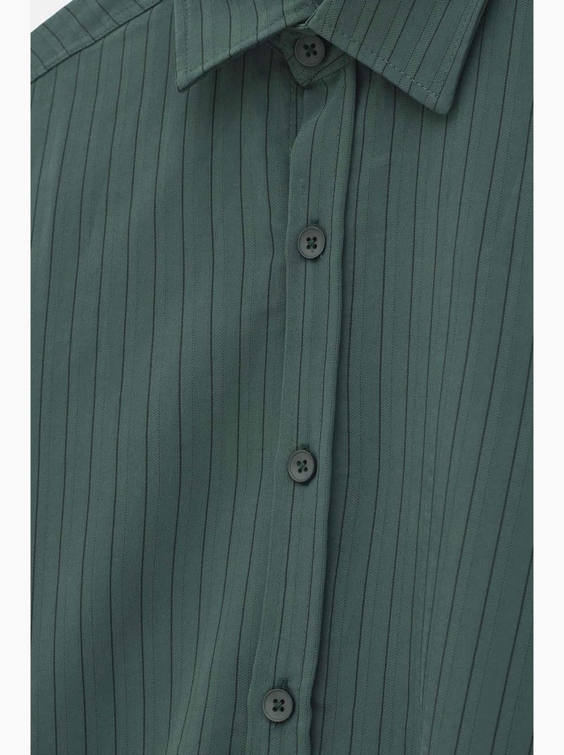 Camicia con bottoni davanti giesto Verde scuro - Kiabi