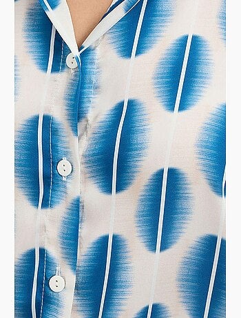 Camicia con bottoni in raso tessuto bdart