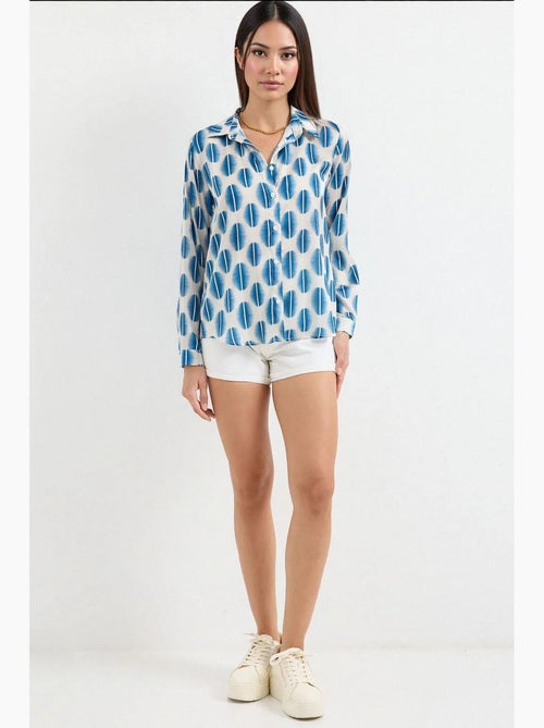 Camicia con bottoni in raso tessuto bdart - Kiabi