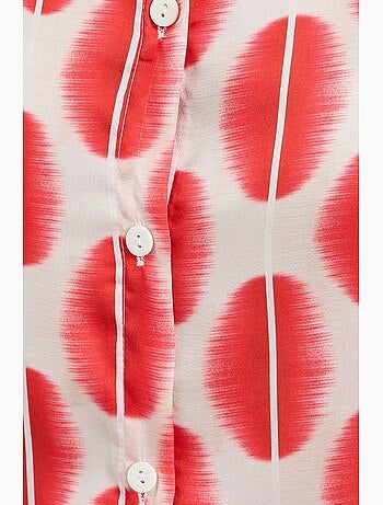 Camicia con bottoni in raso tessuto bdart