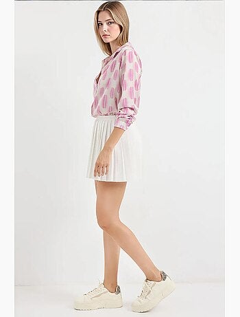 Camicia con bottoni in raso tessuto bdart