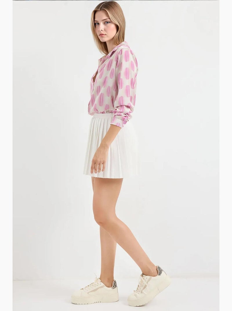 Camicia con bottoni in raso tessuto bdart Rosa confetto - Kiabi