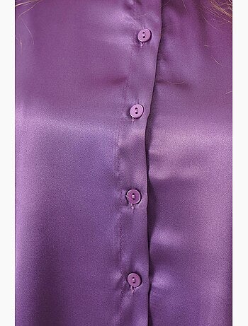 Camicia con bottoni in raso tessuto bdart