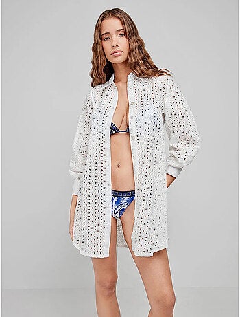 Camicia con chiusura frontale a bottoni, 100% cotone