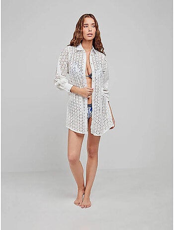 Camicia con chiusura frontale a bottoni, 100% cotone