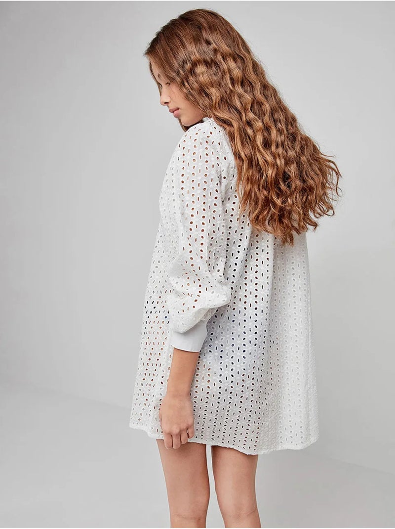 Camicia con chiusura frontale a bottoni, 100% cotone Bianco - Kiabi