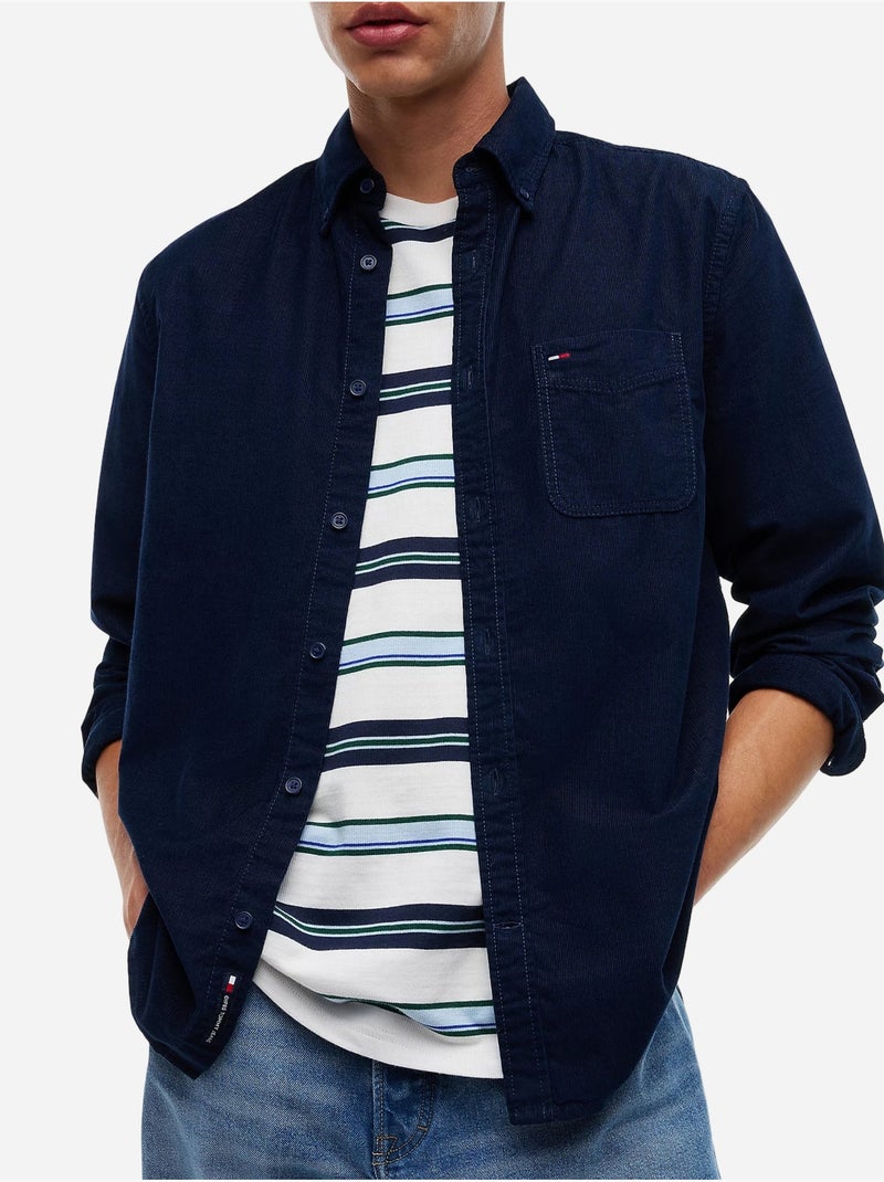 Camicia con colletto abbottonato - tommy jeans Blu marino - Kiabi