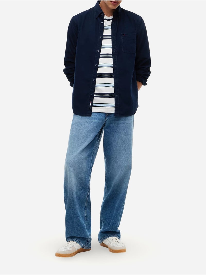 Camicia con colletto abbottonato - tommy jeans Blu marino - Kiabi