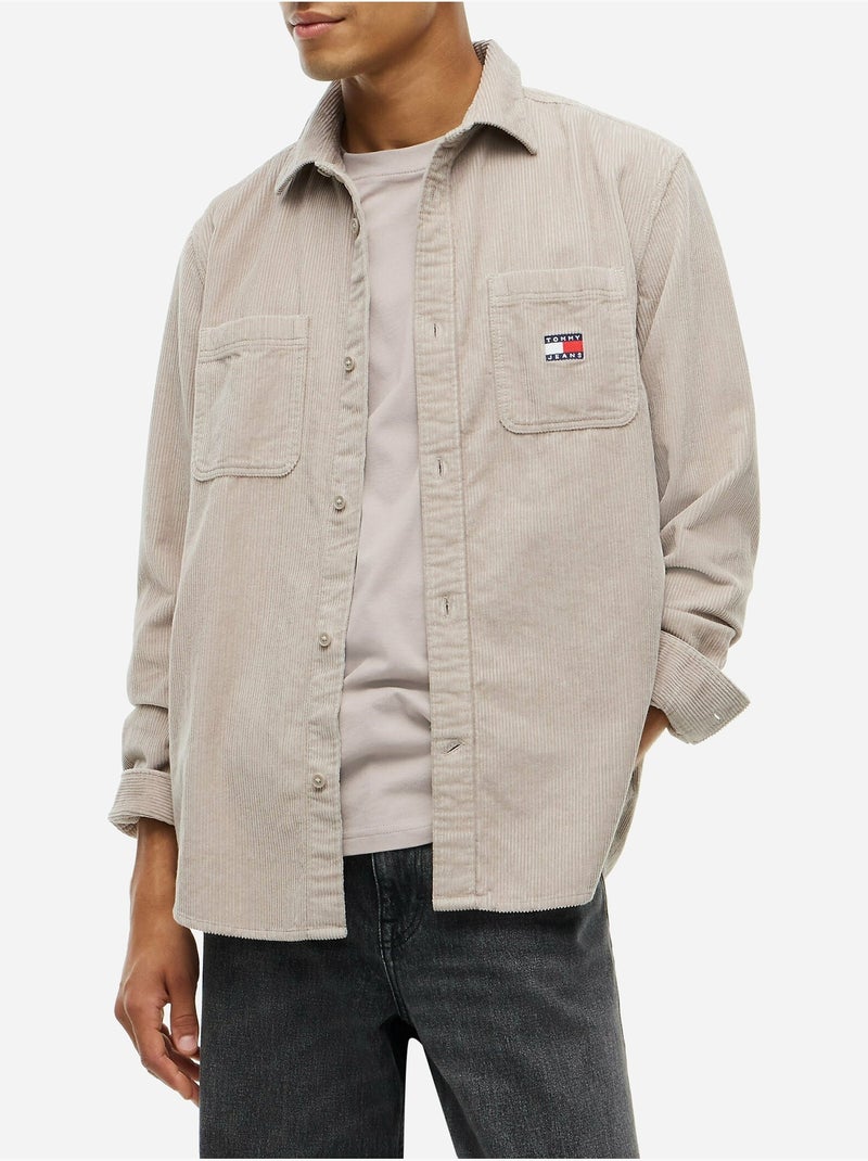 Camicia con colletto abbottonato - tommy jeans Tortora - Kiabi