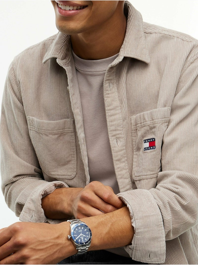 Camicia con colletto abbottonato - tommy jeans Tortora - Kiabi