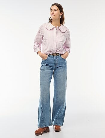 Camicia con colletto alla Claudine